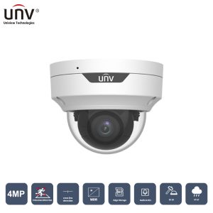 UNV IPC3534LB-ADEZK-H 4 MP IR DOME MOTORİZE IP KAMERA, SESLİ